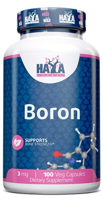 Boron, 3 mg, 100 капсули, Haya Labs | Ozone.bg