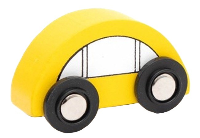 Дървена играчка Smart Baby - Автомобил, жълт | Отлична цена | Ozone.bg