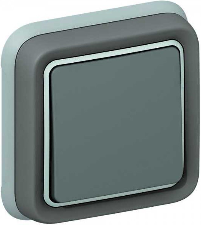 Девиаторен ключ Legrand - Plexo 69811, IP 55, вграден монтаж, сив ...