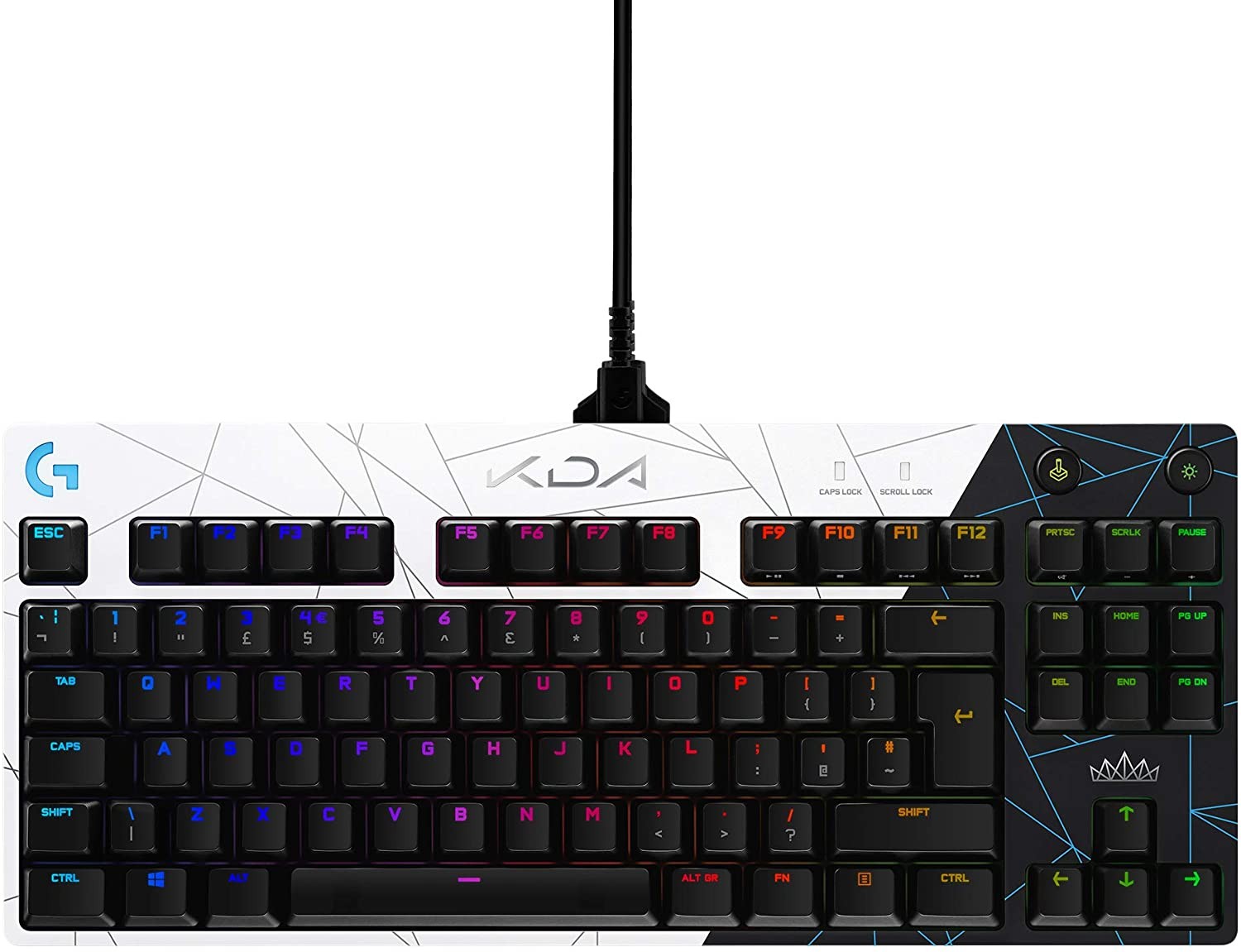 Гейминг клавиатура Logitech - G PRO K/DA, GX Brown Switch, черна | Ozone.bg
