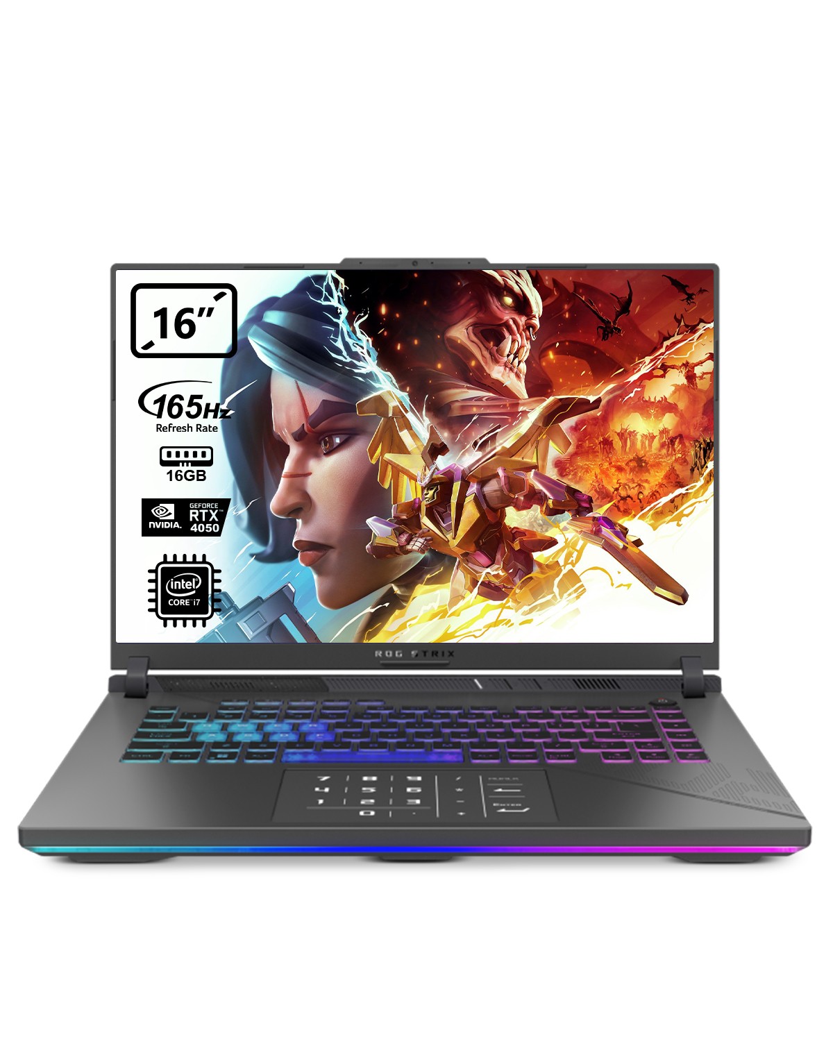 Гейминг лаптоп ASUS - ROG Strix G16 G614JU-N3136, 16'', i7, 165Hz ...