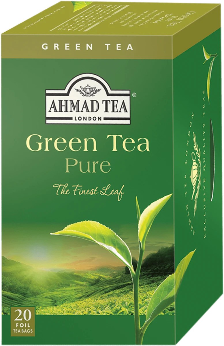Pure Зелен чай, 20 пакетчета, Ahmad Tea | Ozone.bg