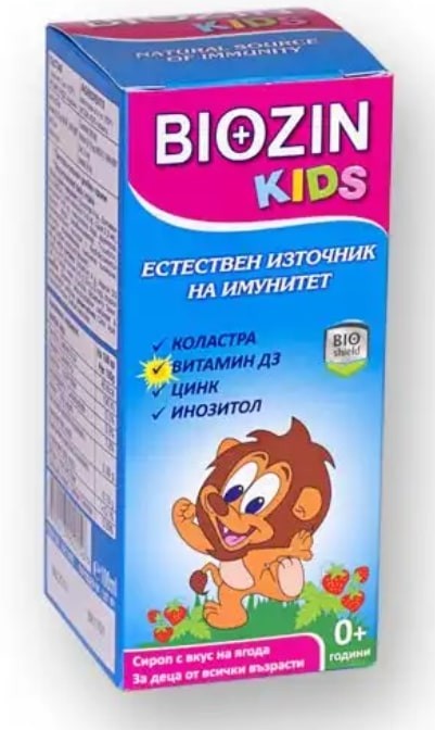 Biozin Kids Сироп, ягода, 100 ml, BioShield | Ozone.bg