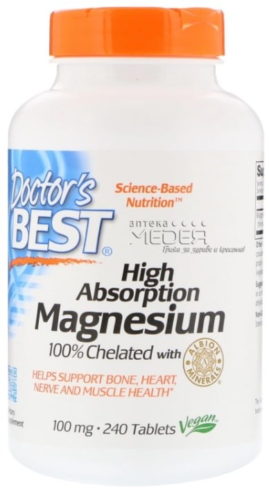Magnesium, 240 таблетки, Doctor's Best | Ozone.bg