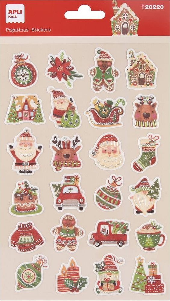 Koleda Sticker Коледни стикери Apli Kids - Коледа, 24 броя | Ozone.bg