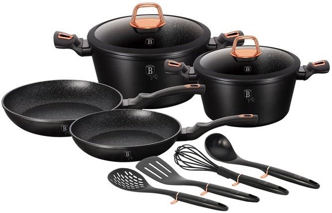 Berlinger Haus Black Rose Set 2 Sartenes Grill De Aluminio Forjado 20 24 28cm