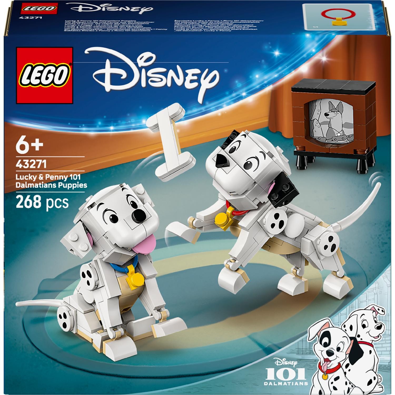Конструктор LEGO Disney - Кученца от ''101 далматинци'': Лъки и