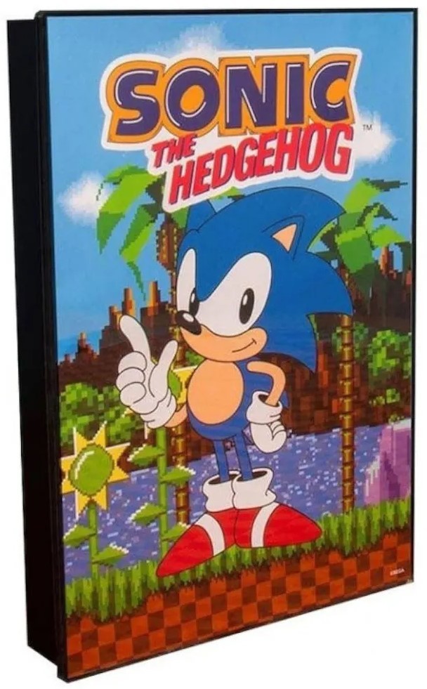 Veilleuse Sonic The Hedgehog - Luminosité Réglable, Portable, Alimentation USB Ou Piles | Lampe De Nuit Pour Fan, Décoration Gaming