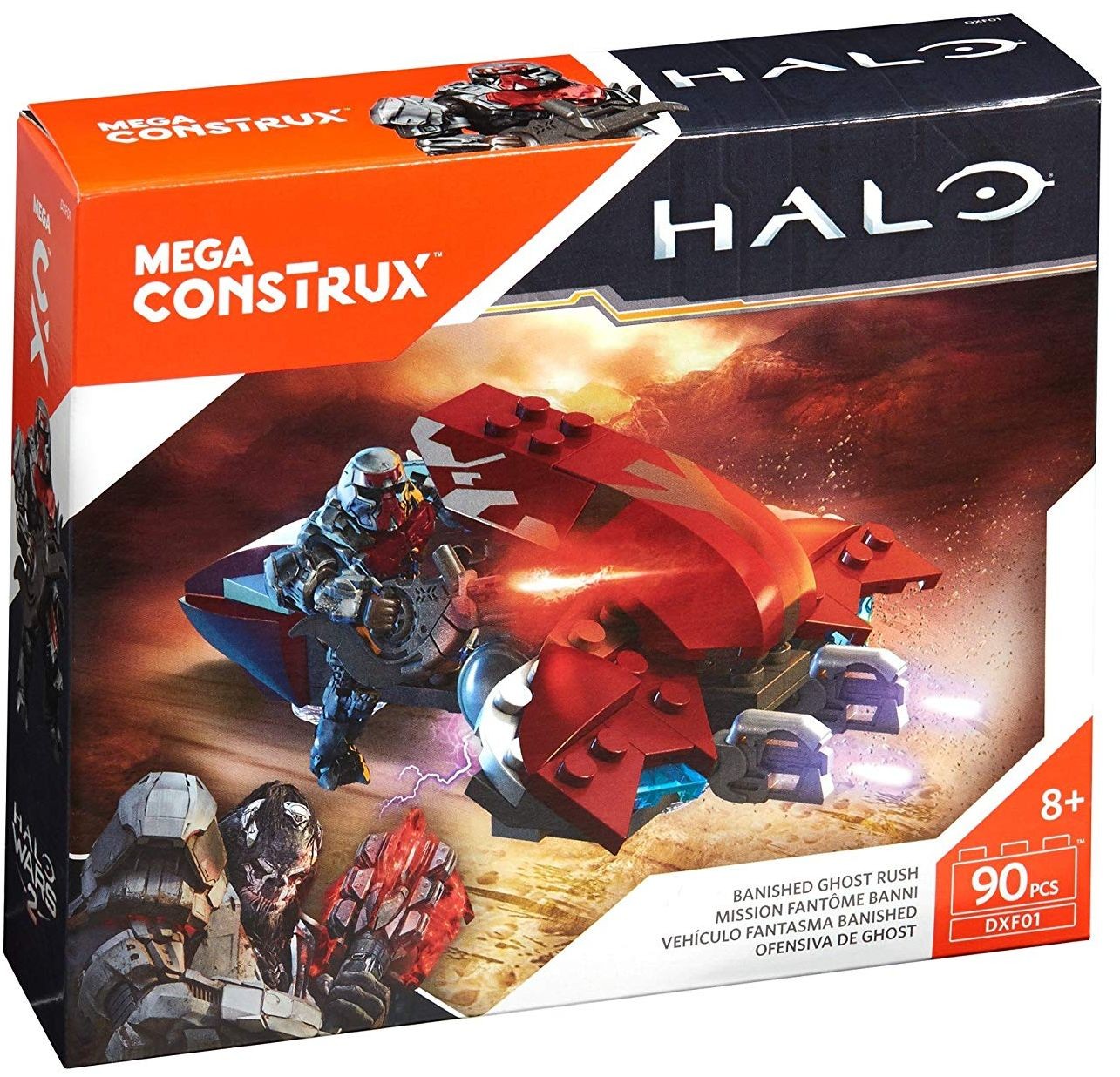 Конструктор Mega Construx Halo - Banished Ghost Rush Building Bricks ...