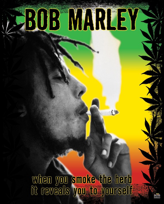 Мини плакат - Bob Marley (Herb)