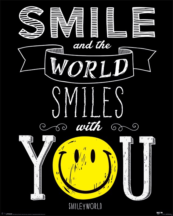 Мини плакат - Smiley (World Smiles With You)