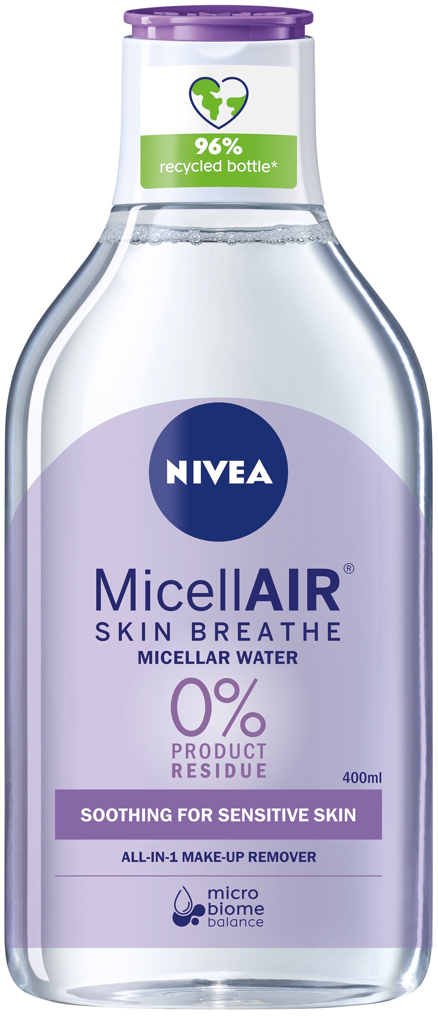 Nivea MicelAir Мицеларна вода за чувствителна кожа, 400 ml | Ozone.bg
