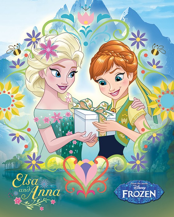 Мини плакат - Frozen Fever (Anna &amp; Elsa Frame)