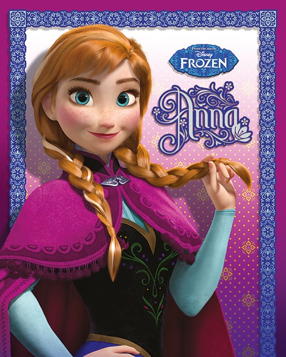 Мини плакат - Frozen (Anna)