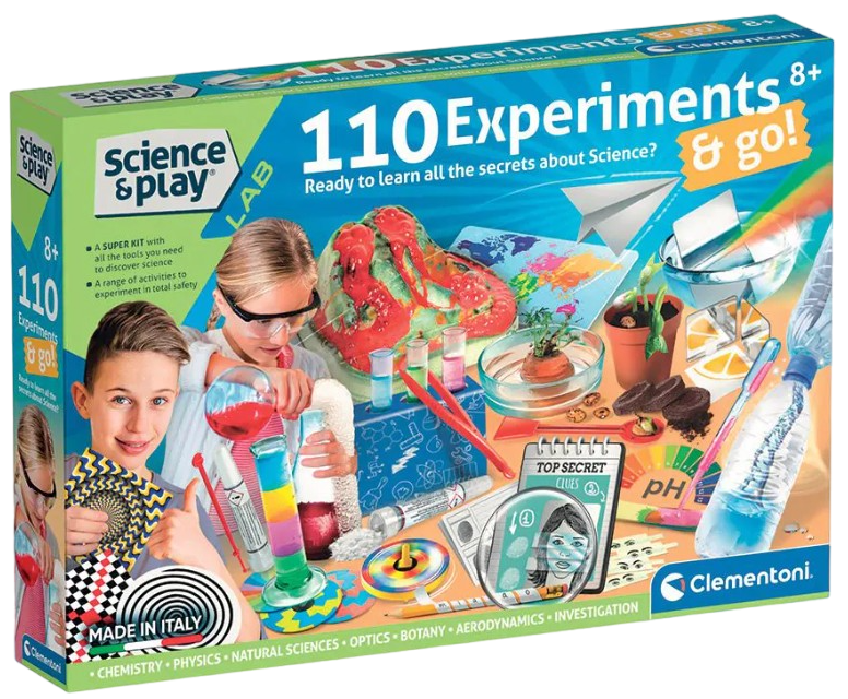 Научен комплект Clementoni Science & Play - Научна лаборатория, 110 ...