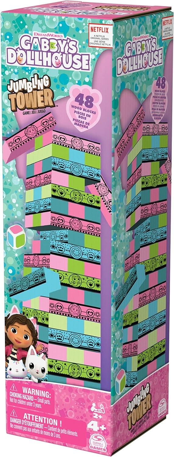 Настолна игра Spin Master Gabby's Dollhouse Jumbling Tower Детска