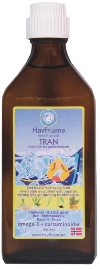 Омега-3 Рибено масло с куркумин, 250 ml, Havfruene Mermaids | Ozone.bg