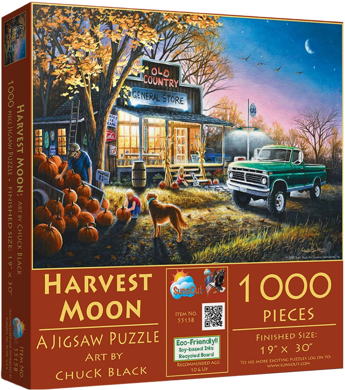 Пъзел SunsOut от 1000 части Harvest Moon Супер цена Ozone.bg