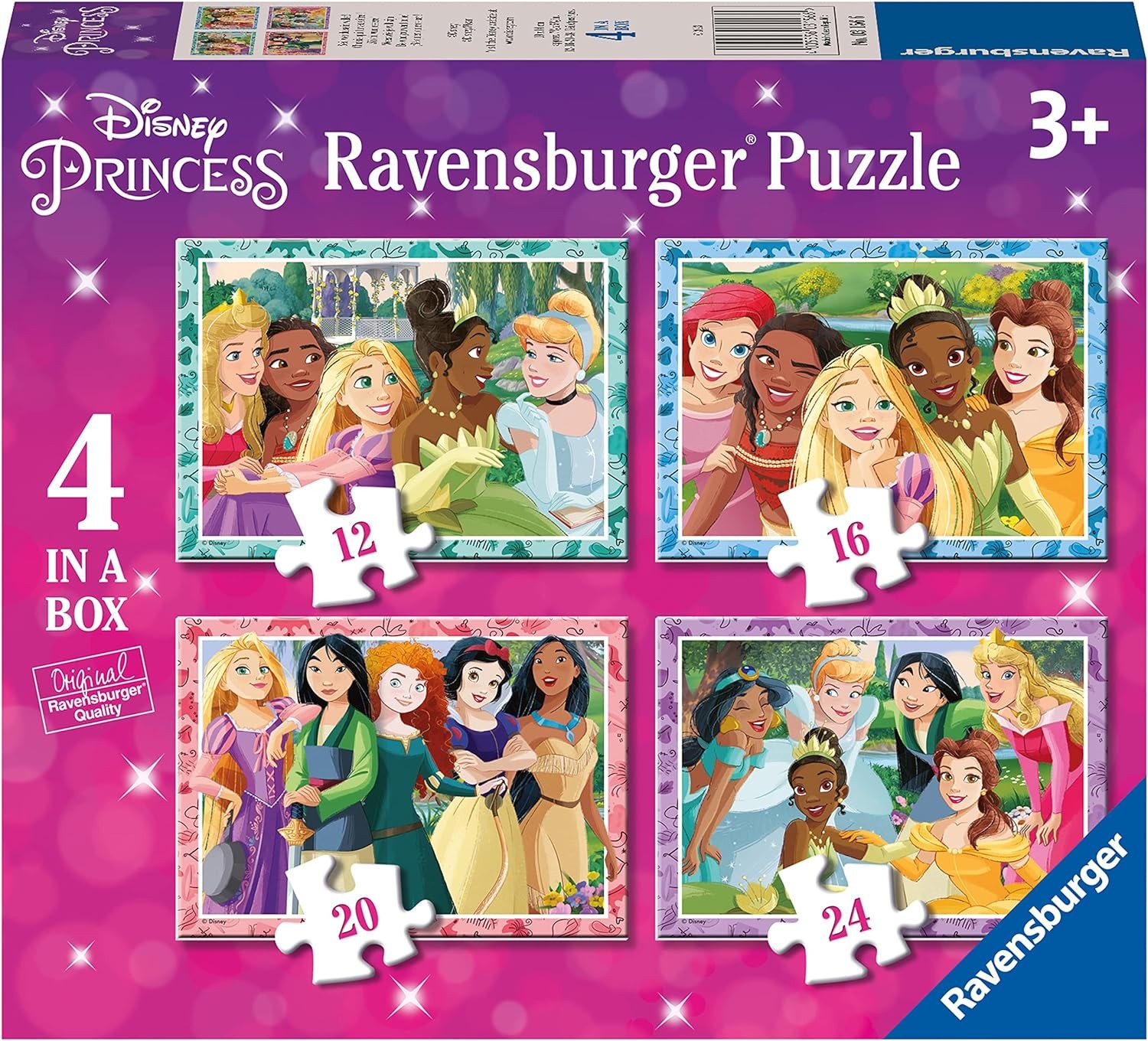 Пъзел Ravensburger от 24 части 4 в 1 - Дисни принцеси | Супер цена ...