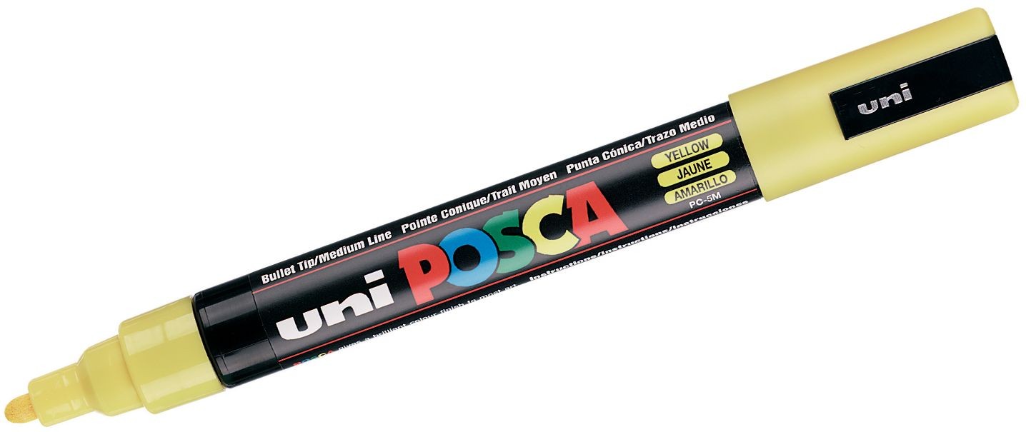 POSCA PC-5M YELLOW - 4902778916162