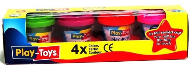 Пластилин PlayToys, 4 цвята, 4 х 50 g | Отлична цена | Ozone.bg