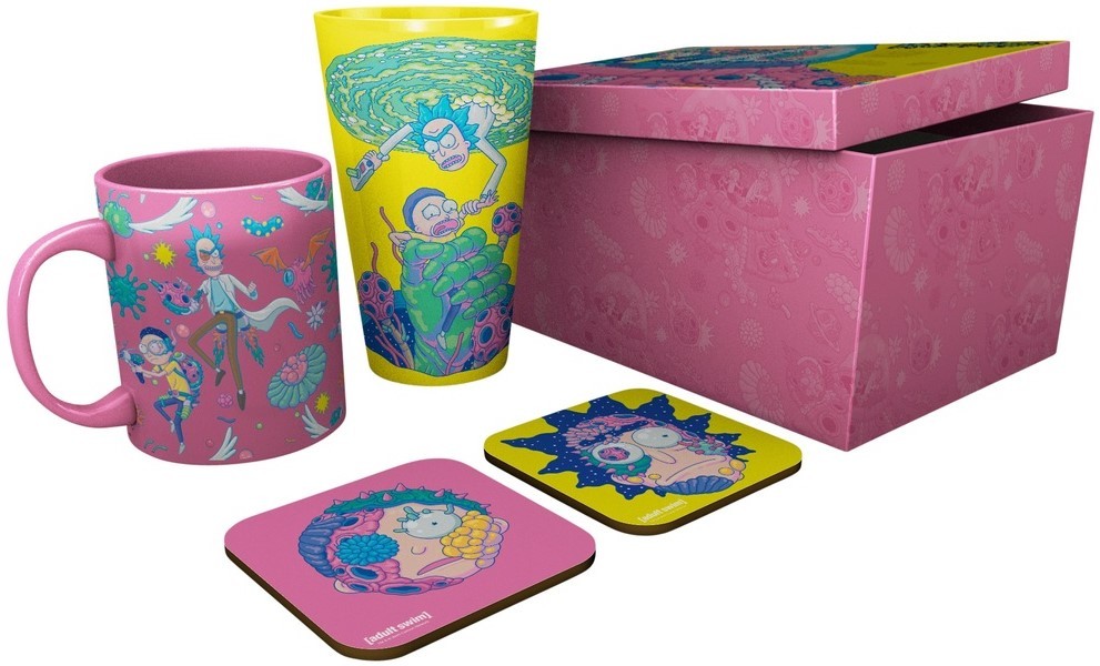 Abystyle Rick e Morty - Set di 4 Sottobicchieri