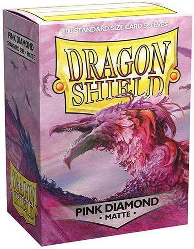 100 Standard Dragon Shield Sleeves Matte Pink Diamond main image 1