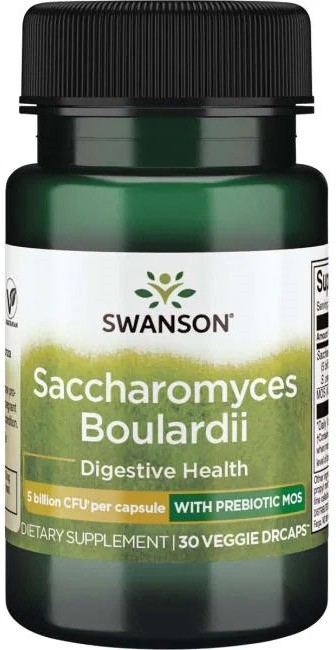 Swanson Saccharomyces Boulardii 5 Billion Cfu 30 Veggie DrCapsules