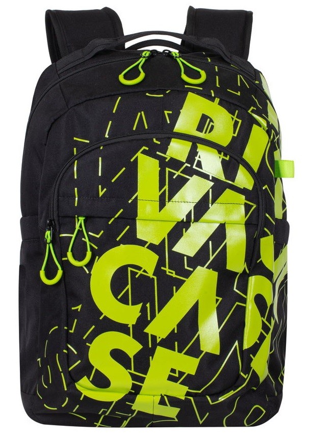 Раница Rivacase - Urban 5430, 15.6'', 30L, черна/зелена | Ozone.bg