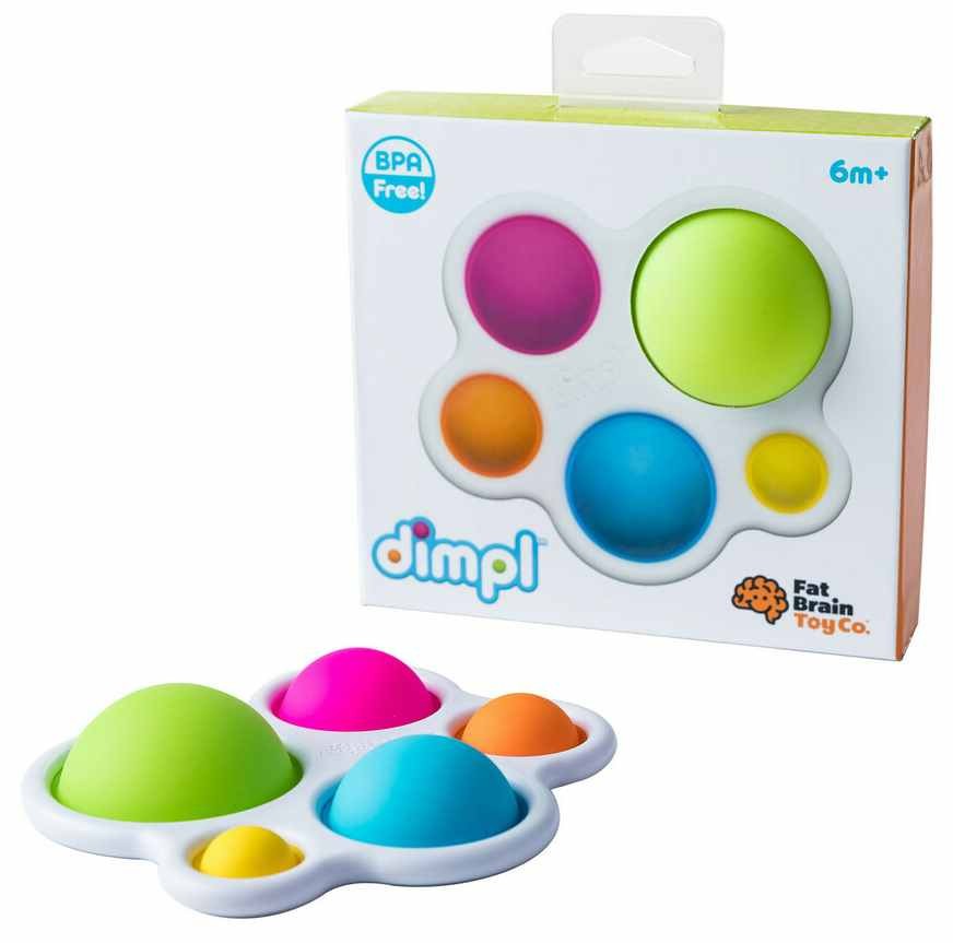Сензорна играчка Tomy Fat Brain Toys - Dimple, балончета