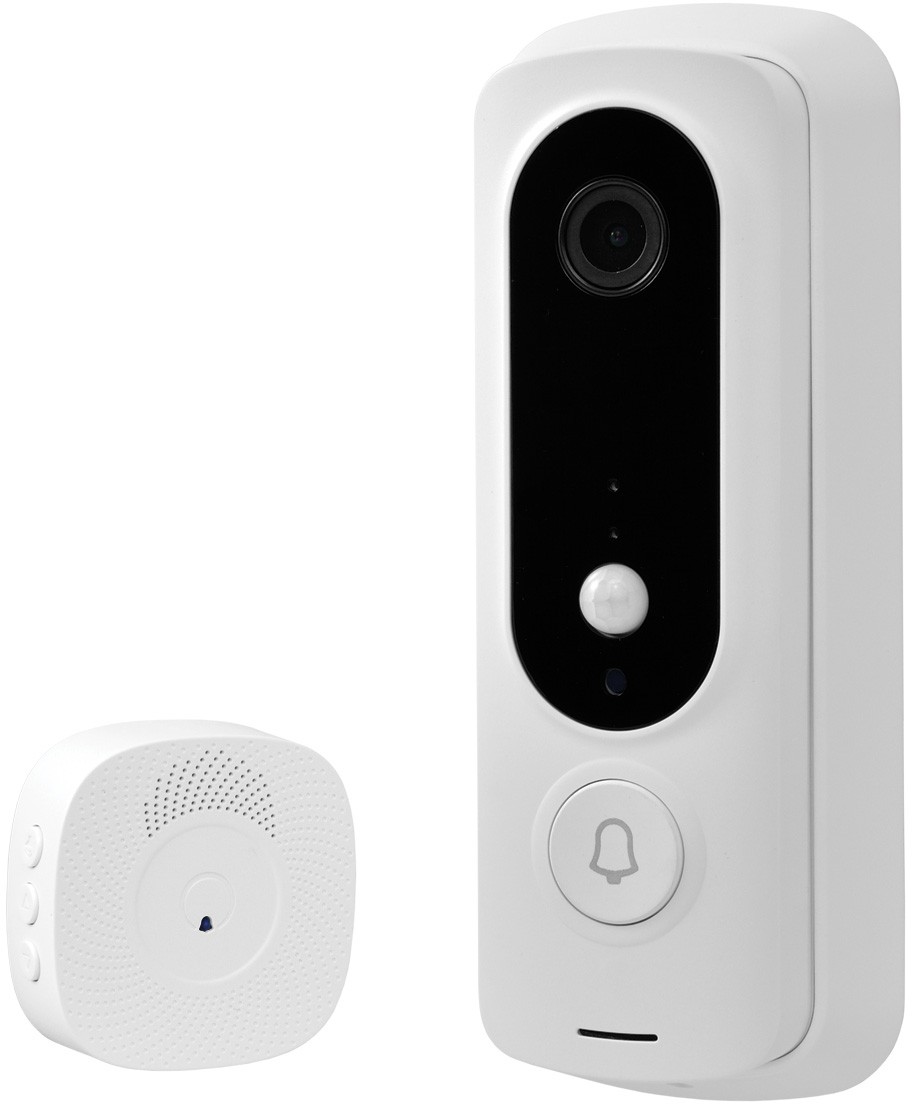 Смарт WiFi видео звънец Xmart DB01, 110°, бял Ozone.bg