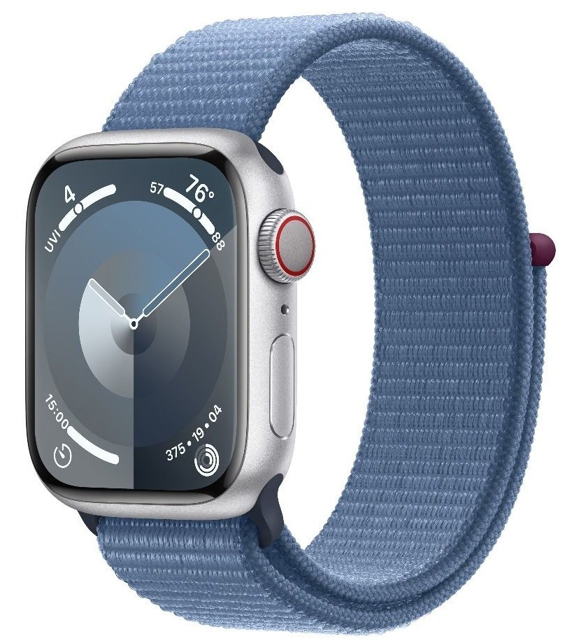 Смарт часовник Apple - Watch S9, GPS   Cellular, 45mm, Winter Blue ...