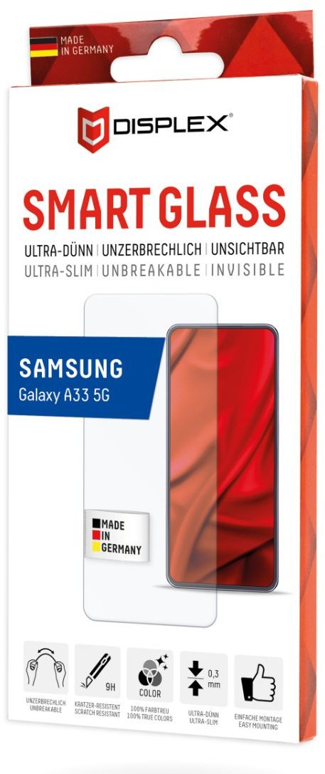 Стъклен протектор Displex - Smart Glass 2D, Galaxy A33 5G | Ozone.bg