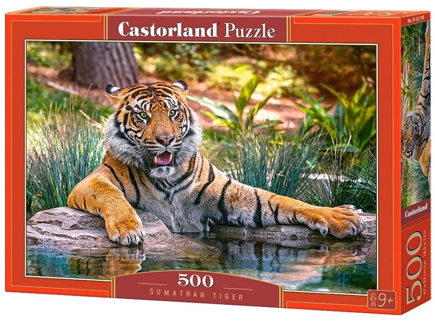 Пъзел Castorland от 500 части - Суматрански тигър | Супер цена | Ozone.bg