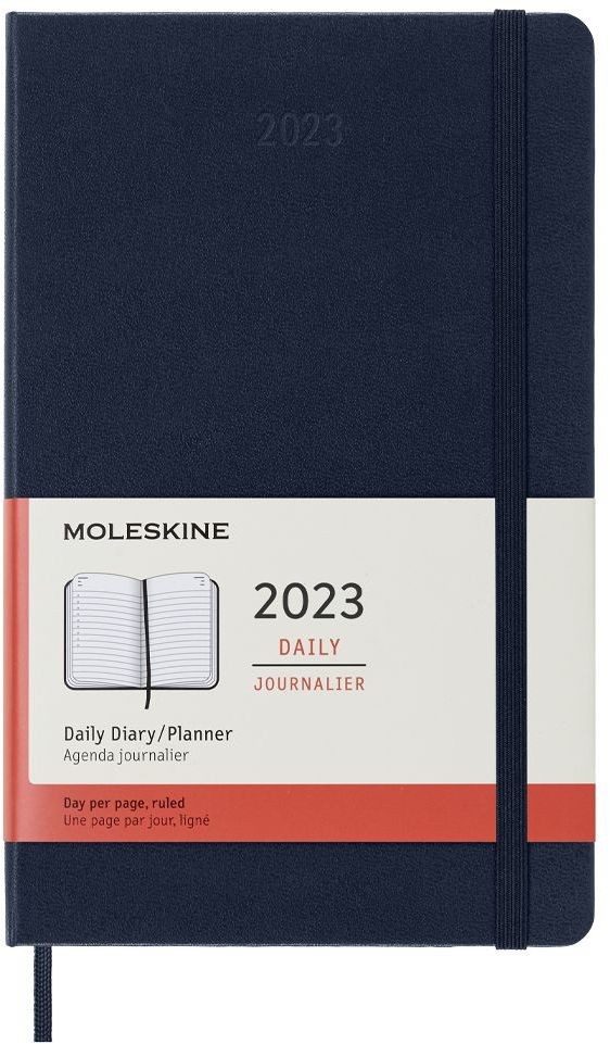 Тефтер Moleskine Daily Planner Син, А5, 2023 Ozone.bg