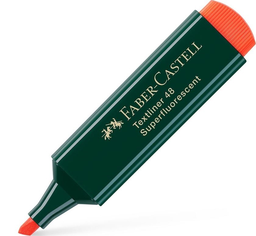 Текст маркер Faber-Castell 48 - Оранжев | Ozone.bg