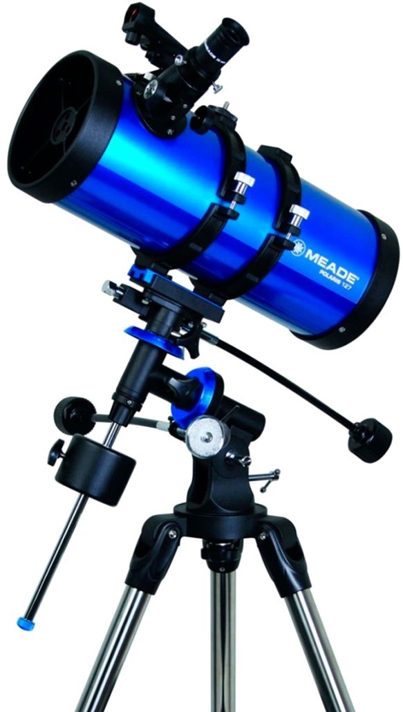 Телескоп Meade - Polaris 127 mm EQ, рефлекторен, син | Ozone.bg