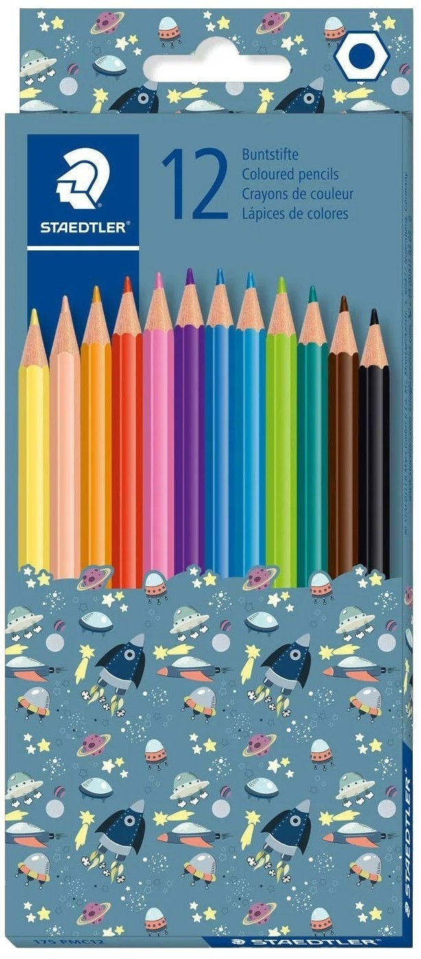 Цветни моливи Staedtler Pattern 175 - 12 цвята, асортимент | Ozone.bg