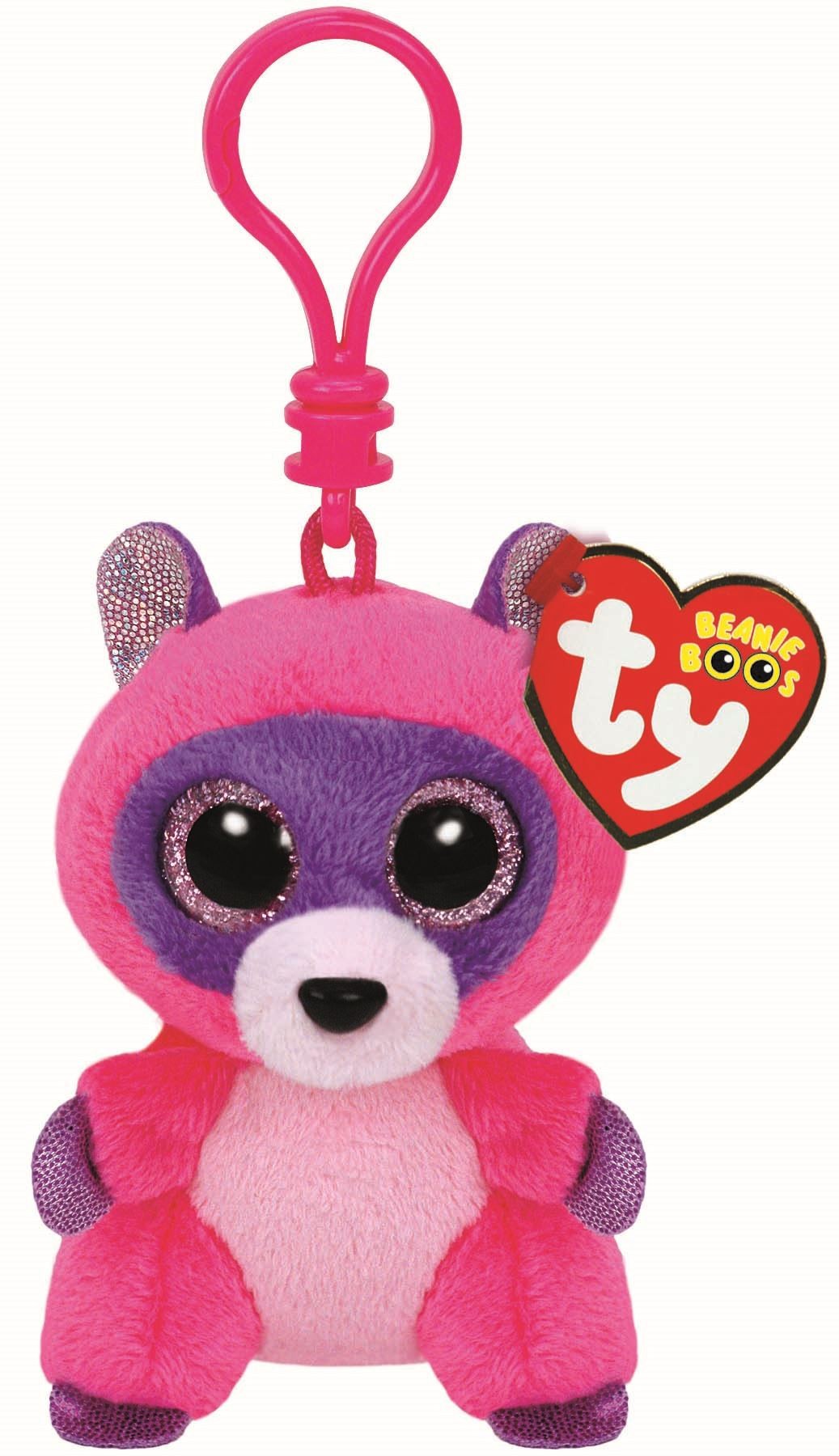 Ключодържател TY Beanie Boos – Розов енот Roxie | Ozone.bg