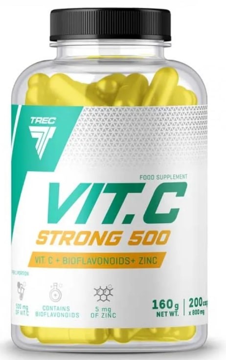 Vit.C Strong 500, 200 капсули, Trec Nutrition | Ozone.bg
