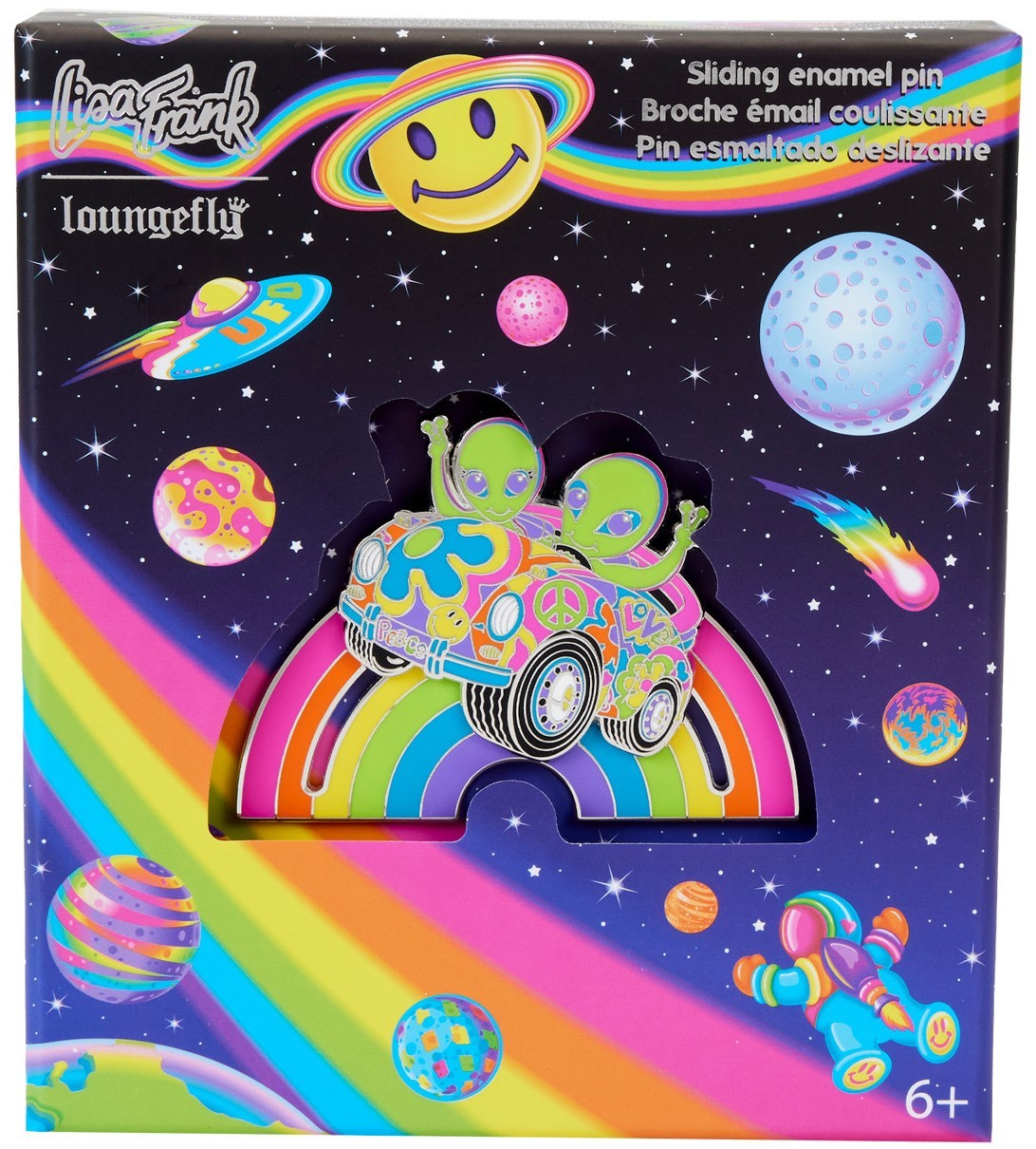Значка Loungefly Art Lisa Frank Zoomer & Zorbit Ozone.bg
