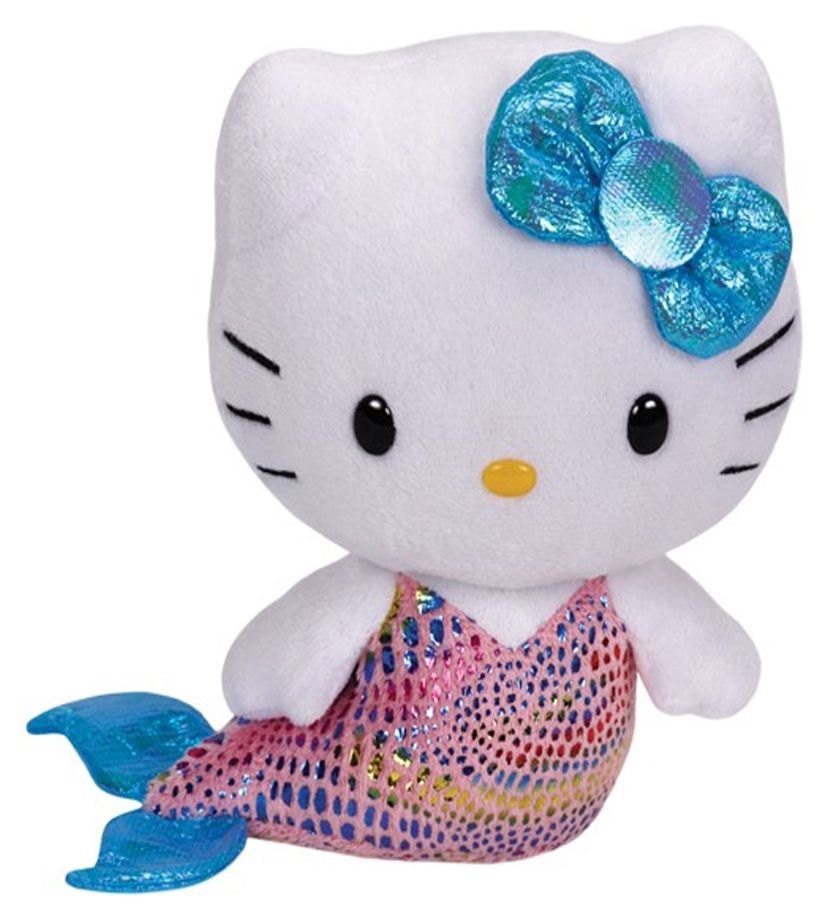 Плюшена играчка TY Toys Hello Kitty - Коте русалка, 14 cm, асортимент ...