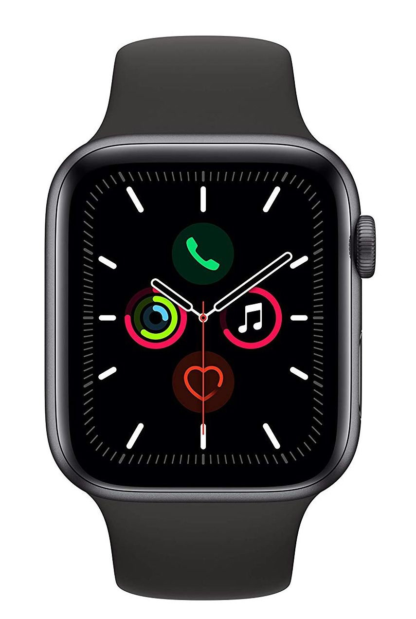 Смарт часовник Apple - S5, 44mm, сив с черна каишка | Ozone.bg