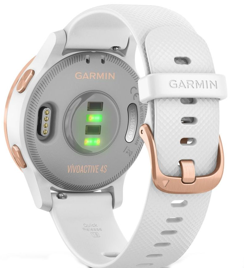 Смарт часовник Garmin - vívoactive 4S, 40mm, 1.1, златист/бял | Ozone.bg