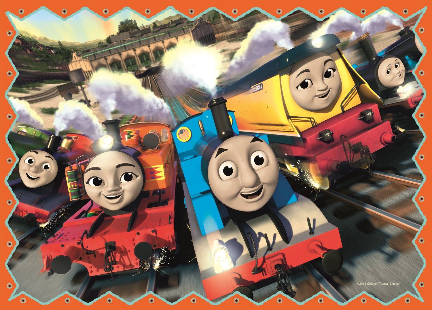 Пъзел Trefl 4 в 1 - Пътешествие около света, Thomas & Friends | Супер ...