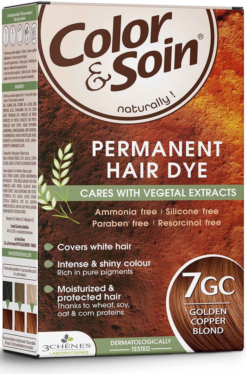 3 Chenes Color & Soin Боя за коса, 7GC Златистомедно рус цвят | Ozone.bg