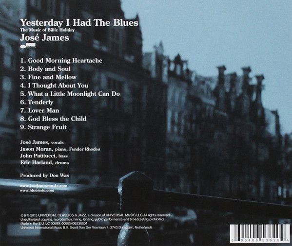 José James Yesterday I Had The Blues The Music of Billie Holiday (CD) Отлична цена Ozone.bg