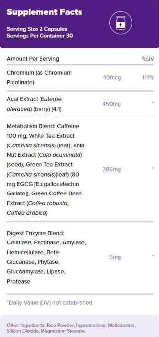 Acai Berry Complex, 60 капсули, Natrol | Ozone.bg