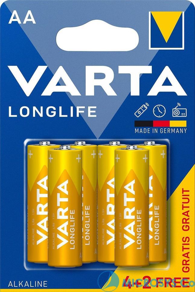 Алкални батерии VARTA - Longlife, АА, 4+2 бр. | Ozone.bg