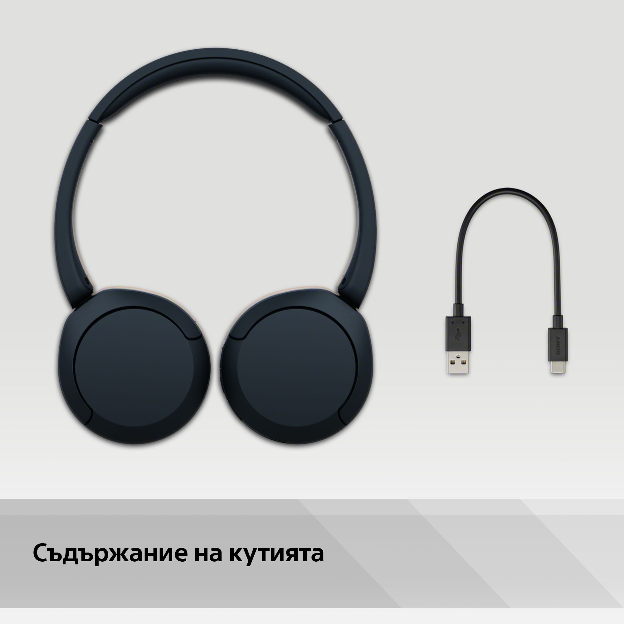 Безжични слушалки с микрофон Sony - WH-CH520, черни | Ozone.bg